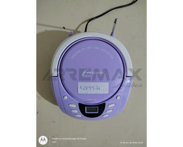 Foto de Lote-3) MINI SYSTEM 800W C/DVD-PHILCO, RÁDIO PORTÁTIL C/CD-MP3 E USB/ LENOXX,  CAIXA ACÚSTICA-PROFISSIONAL 