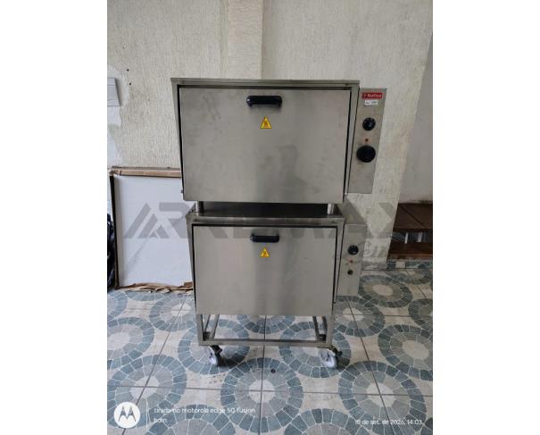 Foto de Lote-4) FORNO INDUSTRIAL A GÁS GLP 2 CÂMARAS