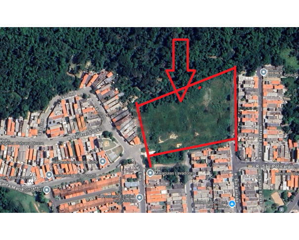 Foto de TERRENO COM 21.654,32M² que assim se descreve: GLEBA DE TERRAS DESMEMBRADA DA GLEBA DESIGNADA GLEBA REMANESCENTE, localizado no bairro Buru, nesta cidade, COM PROJETO APROVADO PARA CONSTRUÇÃO DE 3 TORRES CONTENDO 300 APARTAMENTOS E 468 VAGAS DE GARAGEM (
