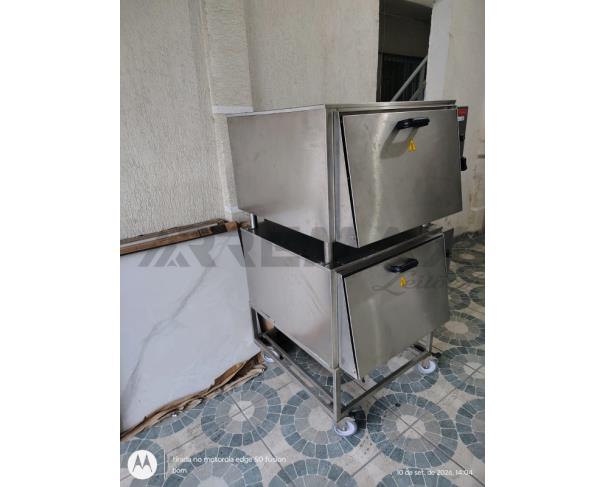 Foto de Lote-4) FORNO INDUSTRIAL A GÁS GLP 2 CÂMARAS