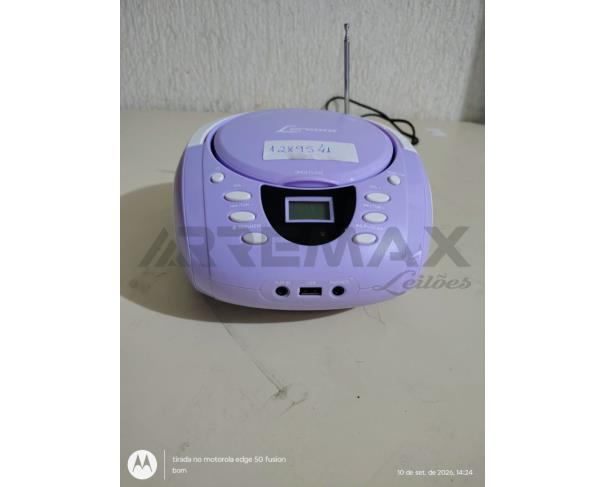 Foto de Lote-3) MINI SYSTEM 800W C/DVD-PHILCO, RÁDIO PORTÁTIL C/CD-MP3 E USB/ LENOXX,  CAIXA ACÚSTICA-PROFISSIONAL 