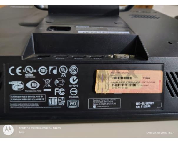 Foto de Lote-7) MONITOR DE VIDEO LED 21,5 POLEGADAS + MICROCOMPUTADOR INTEGRADO