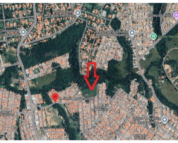 Foto de TERRENO COM 21.654,32M² que assim se descreve: GLEBA DE TERRAS DESMEMBRADA DA GLEBA DESIGNADA GLEBA REMANESCENTE, localizado no bairro Buru, nesta cidade, COM PROJETO APROVADO PARA CONSTRUÇÃO DE 3 TORRES CONTENDO 300 APARTAMENTOS E 468 VAGAS DE GARAGEM (