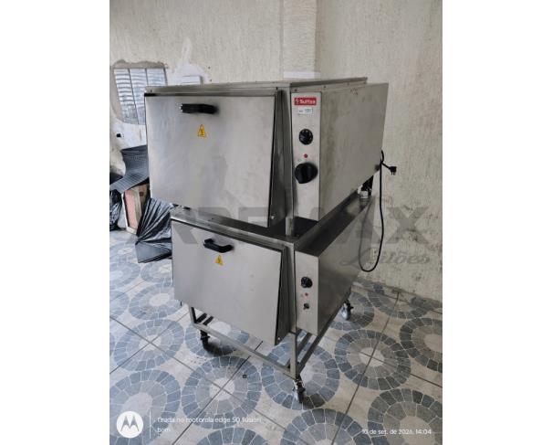 Foto de Lote-4) FORNO INDUSTRIAL A GÁS GLP 2 CÂMARAS
