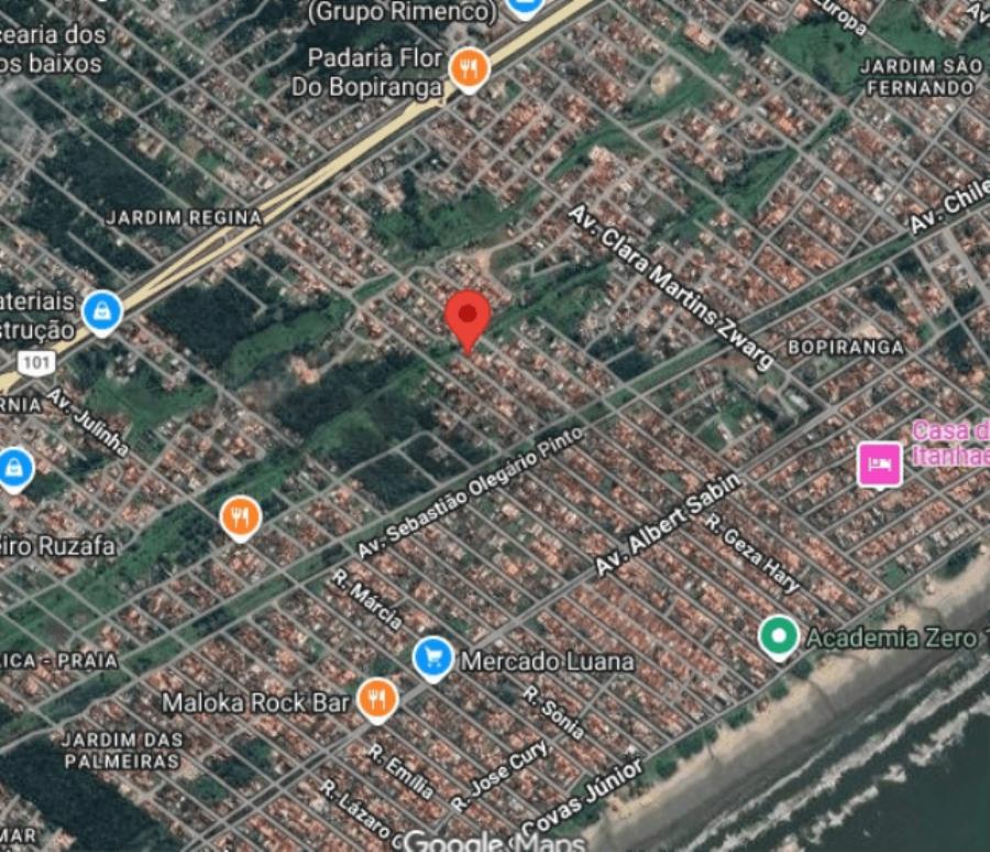 Imagem do imóvel O LOTE DE TERRENO nº 21 da quadra 07 do Balneário Paranapuan, município de Itanhaém/SP Rua Antônio Procópio 1090